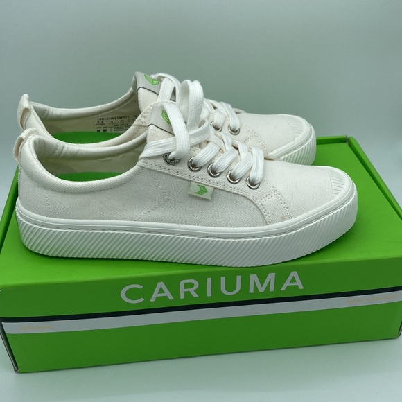 NWB CARIUMA WHITE SNEAKERS SHOES 5.5 - Picture 10 of 11